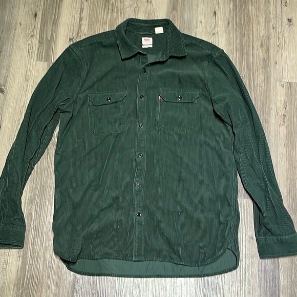 Men’s Levi’s green corduroy button up shirt - Picture 1 of 4